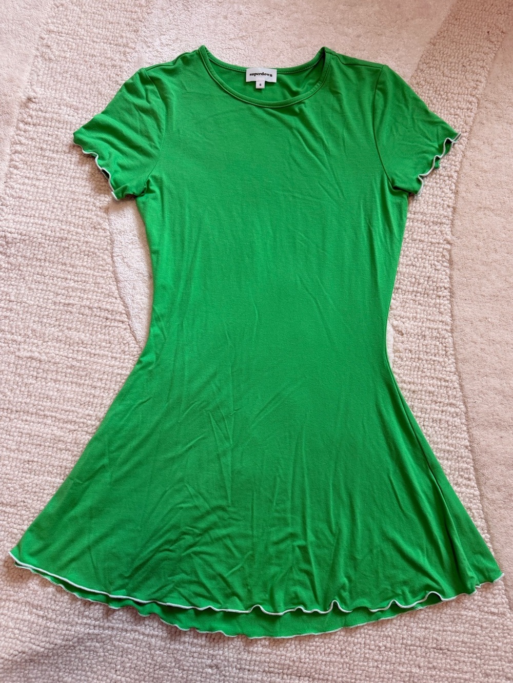 Superdown Green Mini Dress